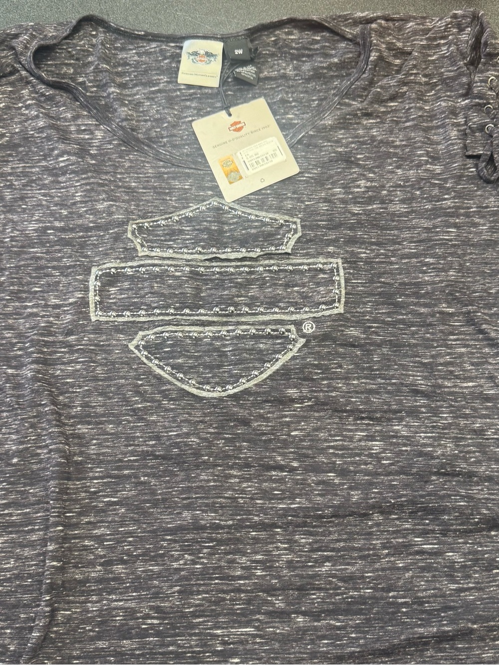 Harley-Davidson Heather Gray Shield Logo Tee